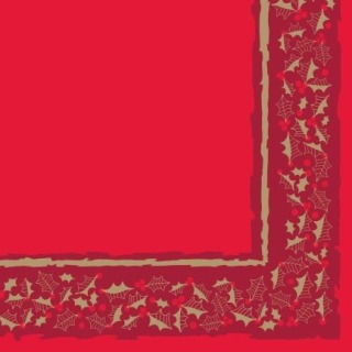 33cm 2 Ply Napkin Red Twelfth Night